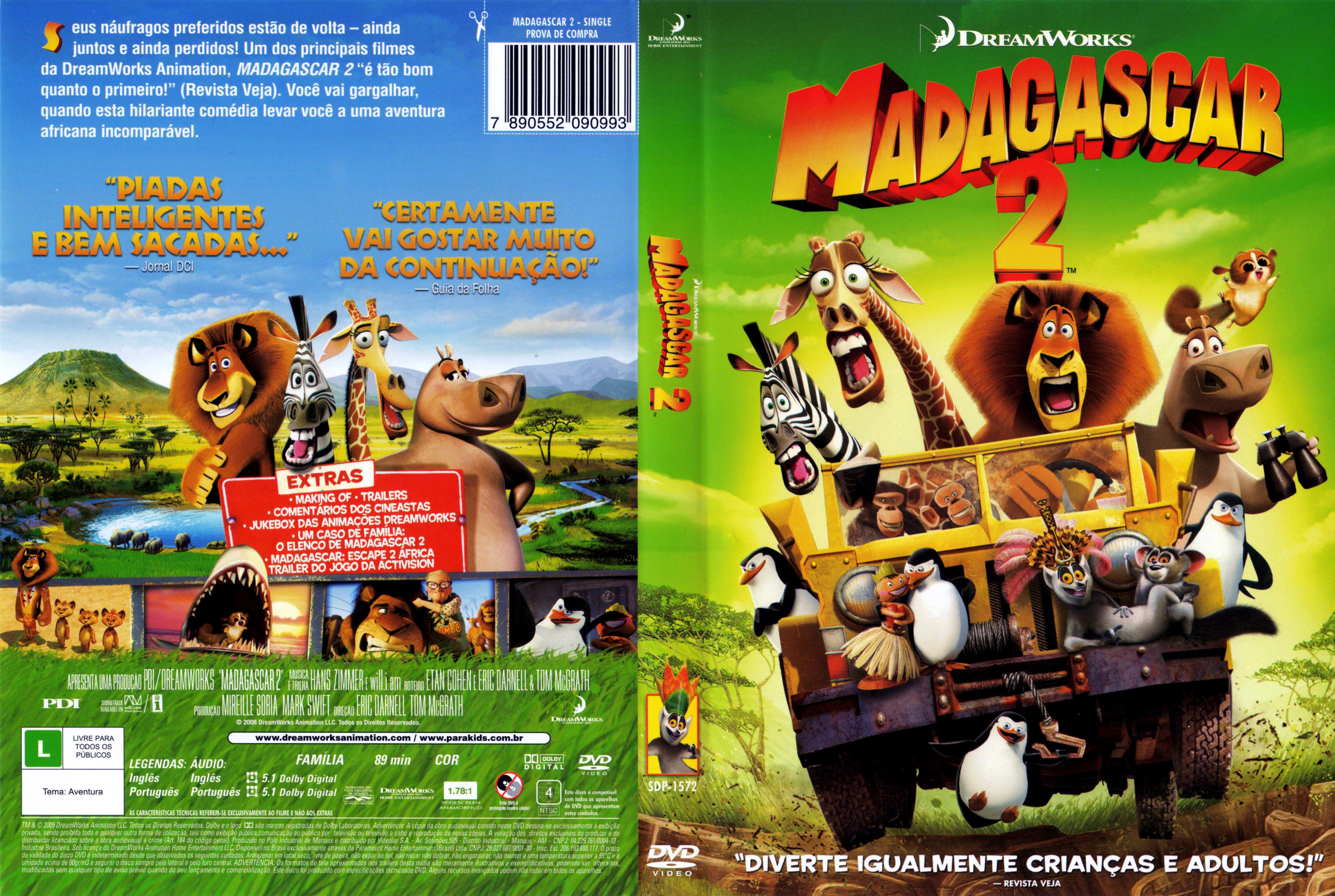Madagascar 2: A Grande Escapada, Dublapédia