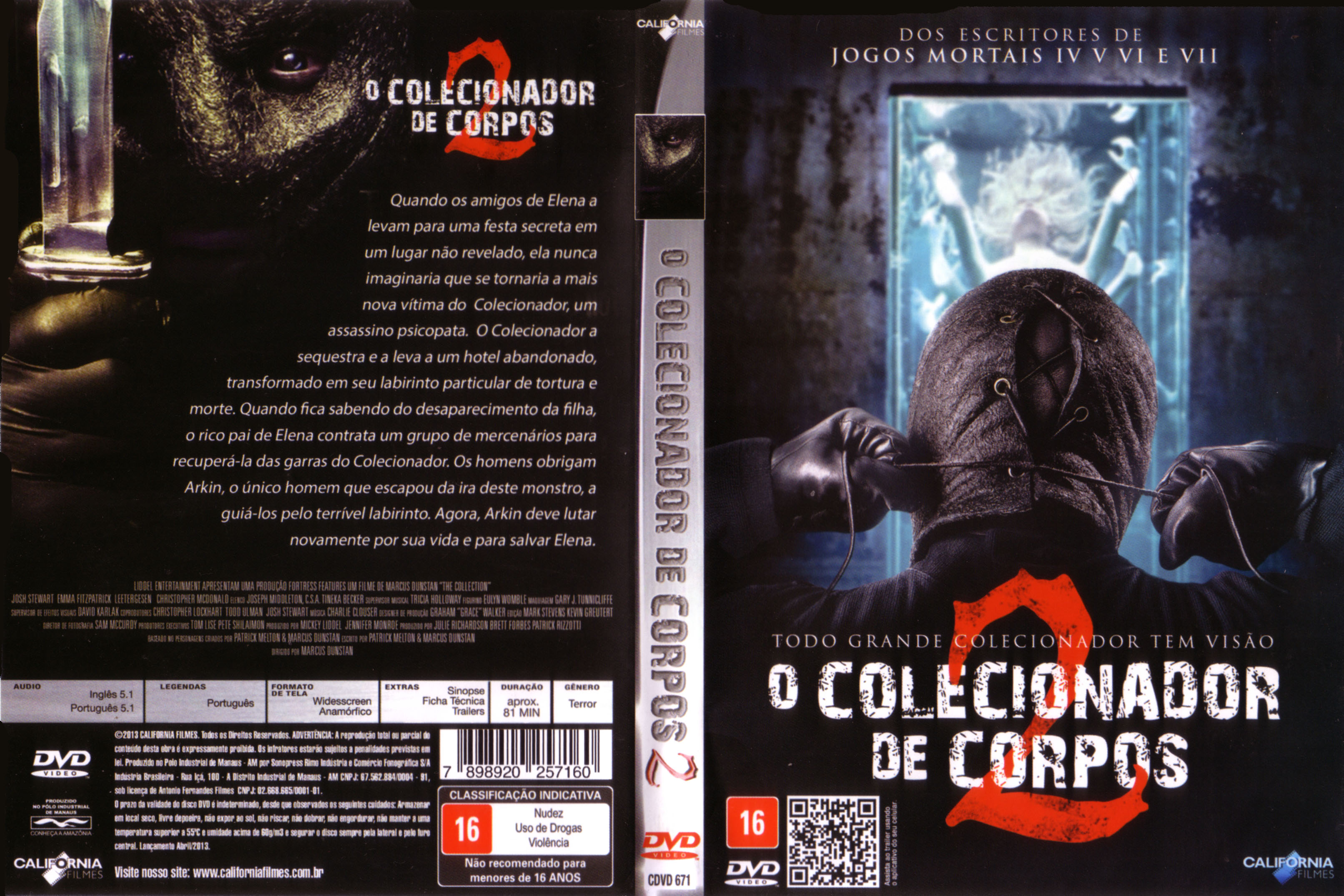 DVD - O Colecionador De Corpos 2 - Califórnia Filmes - Filmes - Magazine  Luiza