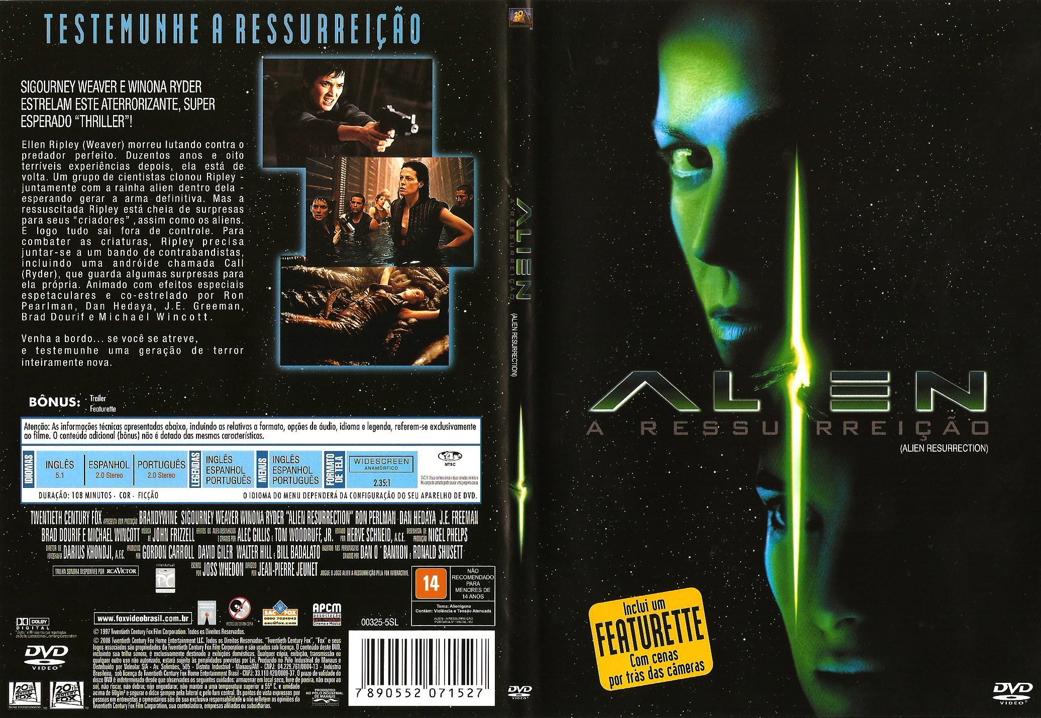 Alien: A Ressurreição (Dublado) - 1998 - 1080p