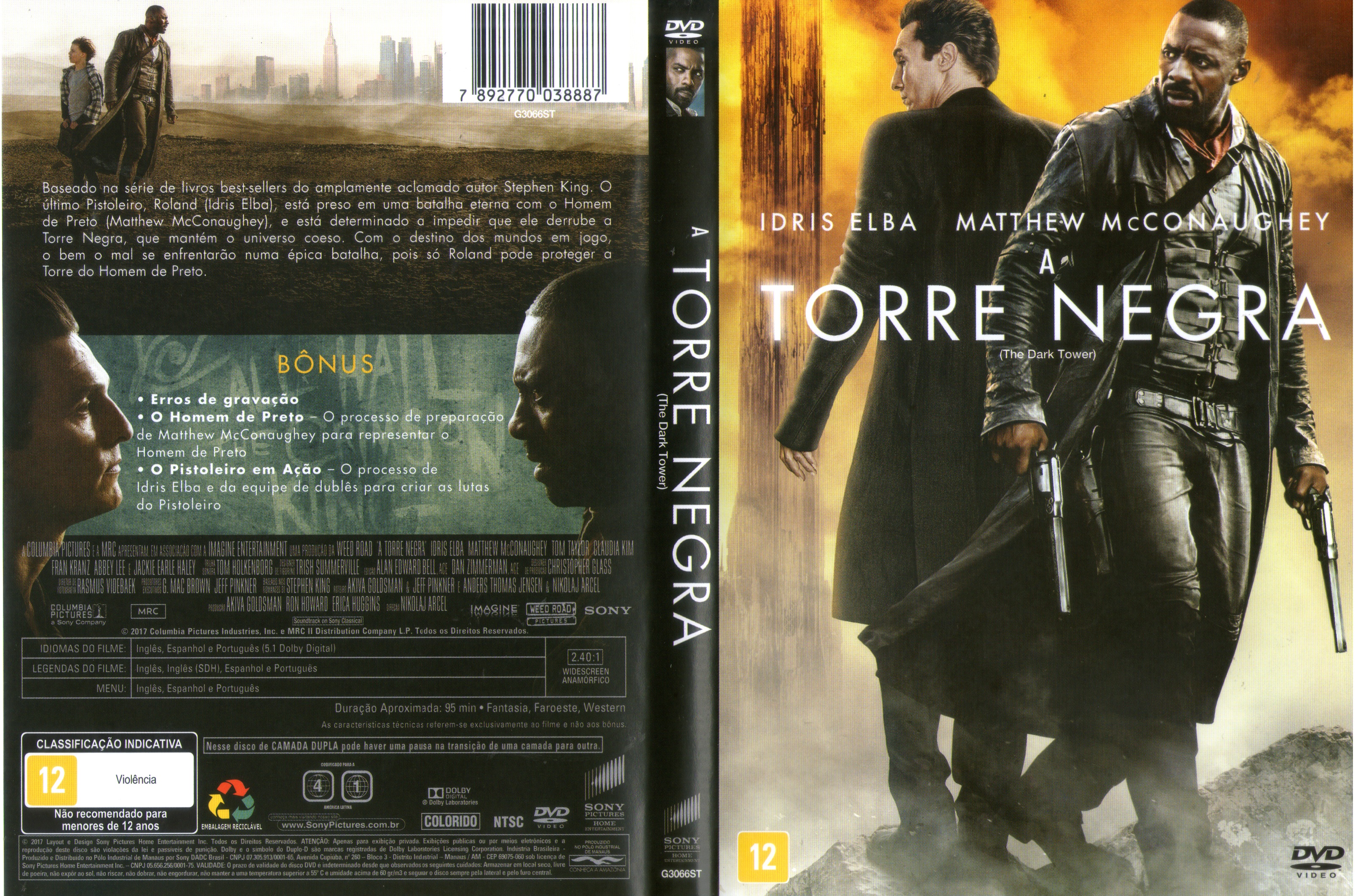 A Torre Negra - DVD Filme Ação Multisom