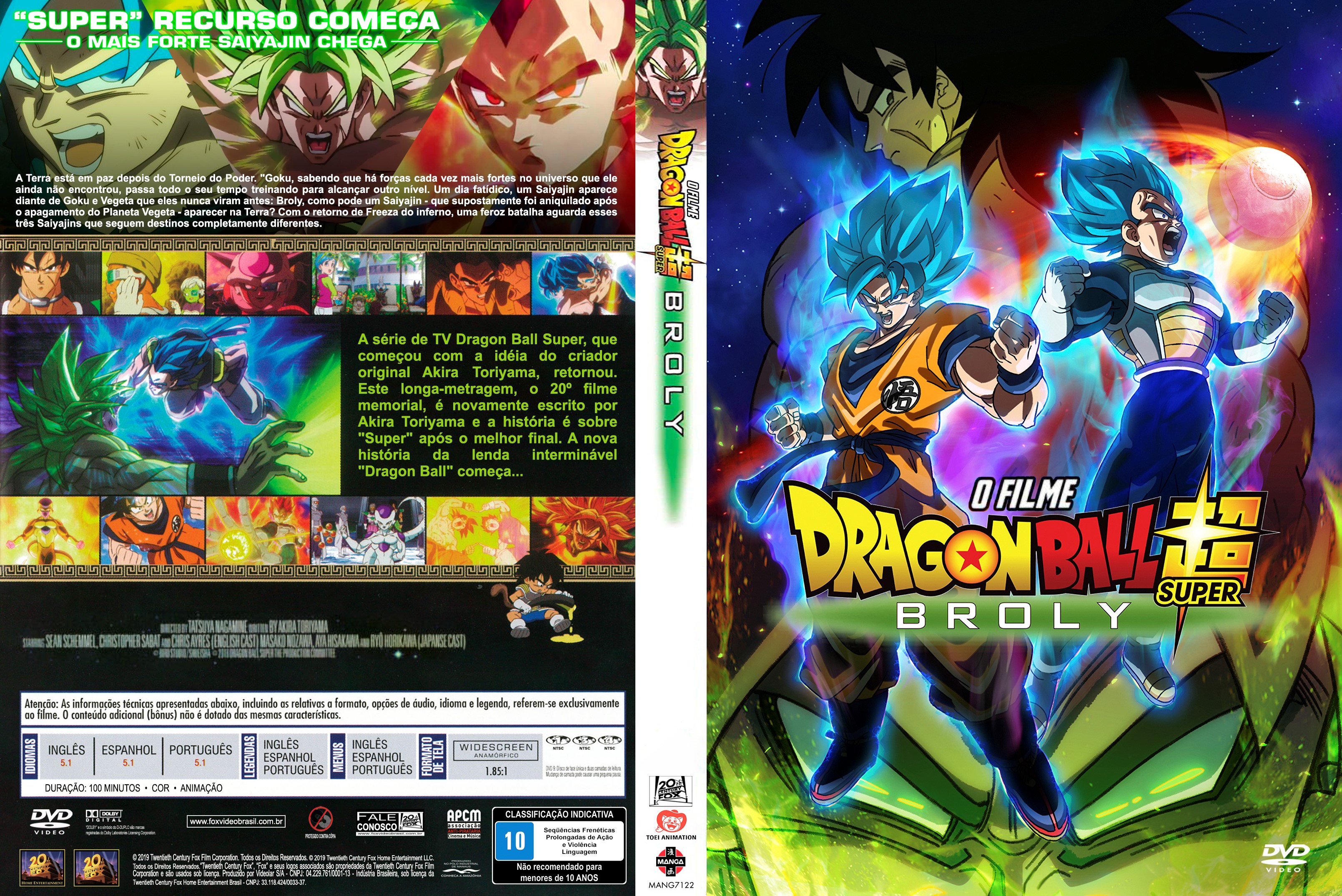 Dvd Filme: Dragon Ball Super: Broly (2019) Dublado E Leg