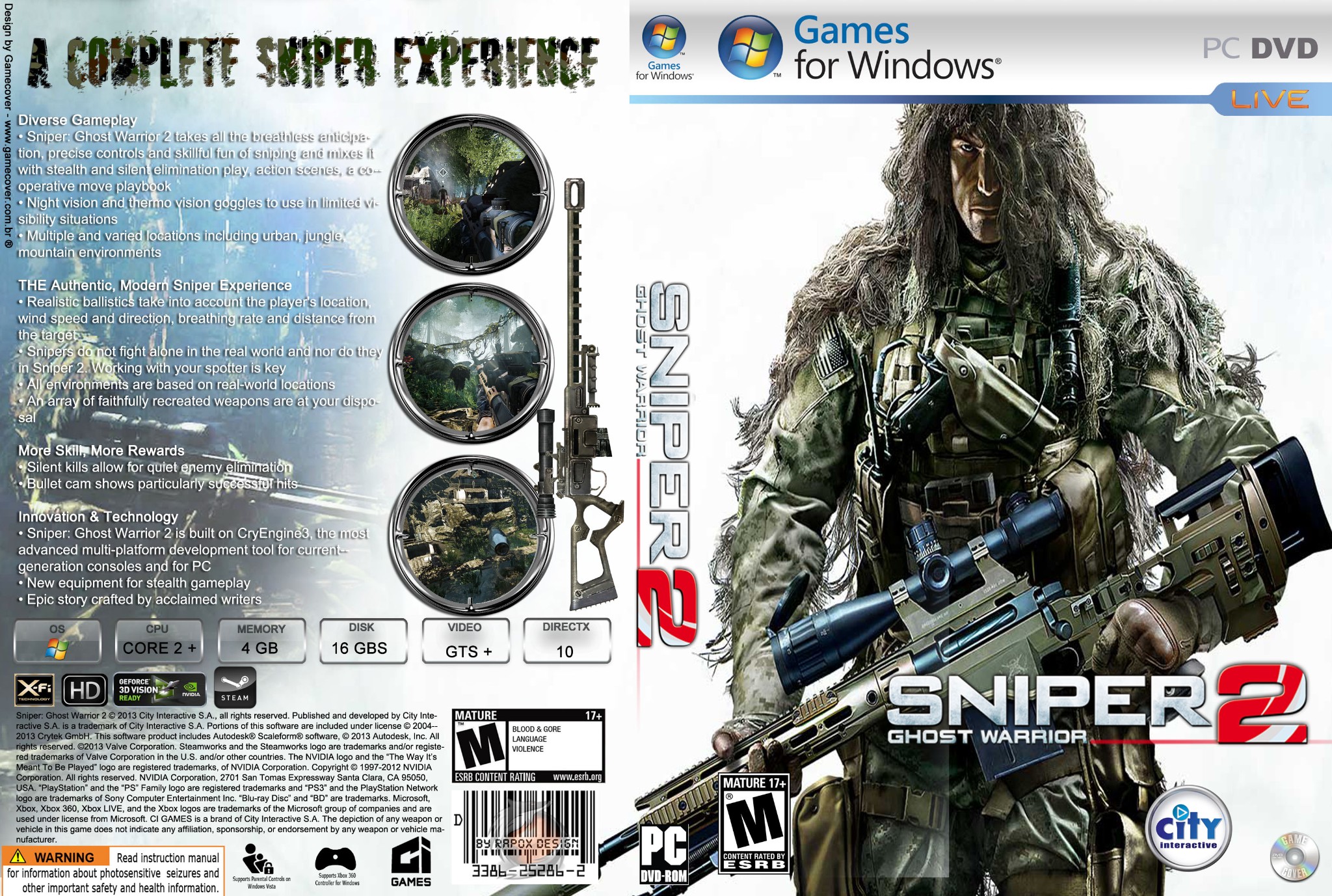 Sniper Ghost Warrior 2 Midia Digital Ps3 - WR Games Os melhores